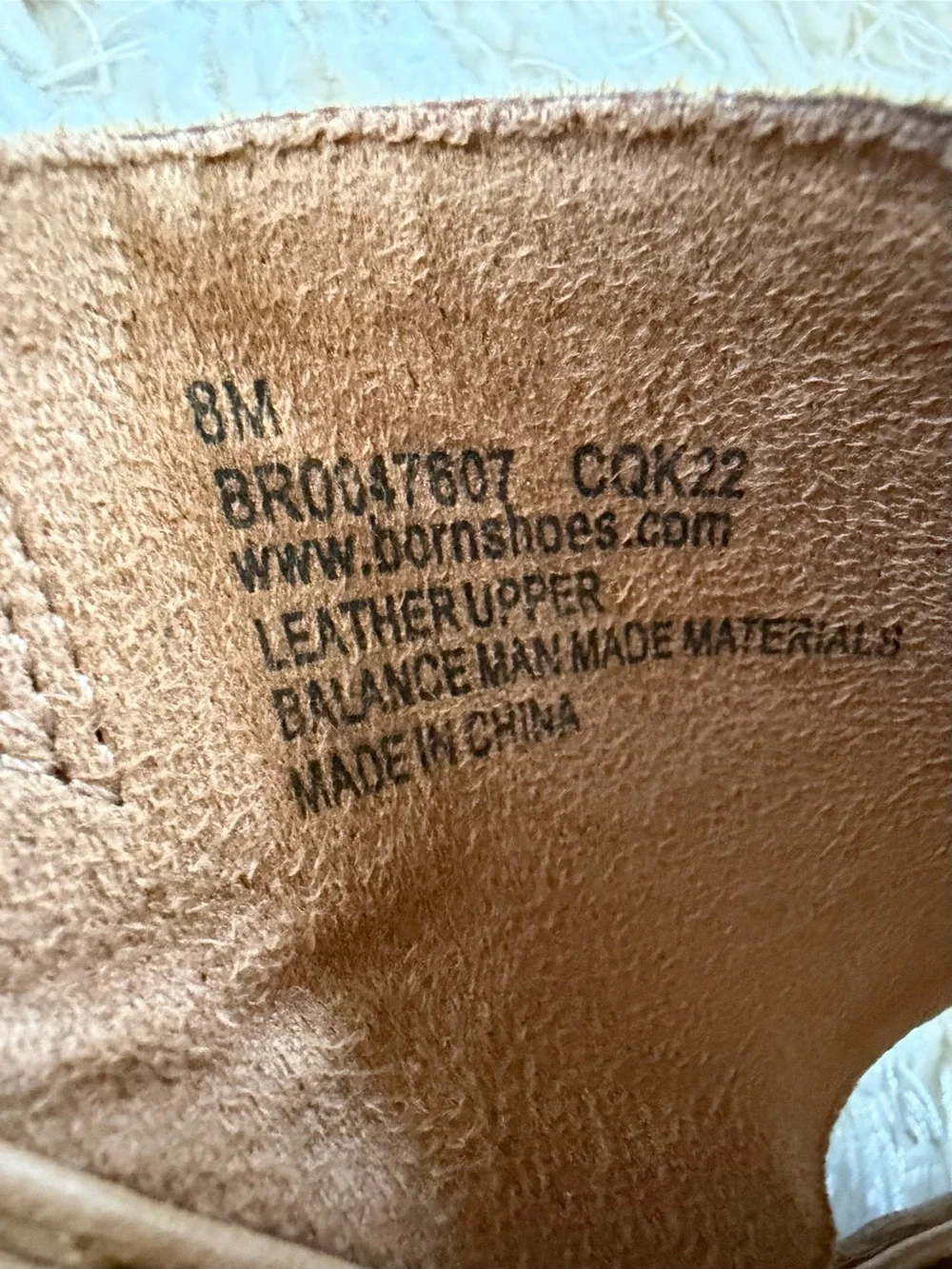 Born Women's Tan Leather Platform Mules